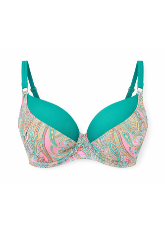 Mediolano Riviera 20005 sujetador de baño Full Cup turquesa paisley