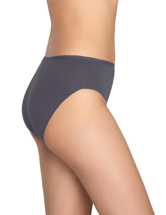 Braga de mujer L-120BI-96 Lama gris grafito-algodón, pack de 3, cómoda y clásica