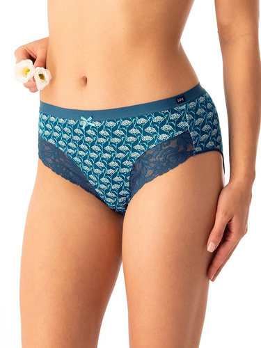 Braga de mujer Key LPC 577 esmeralda - algodón, cómoda, lote de 2 piezas