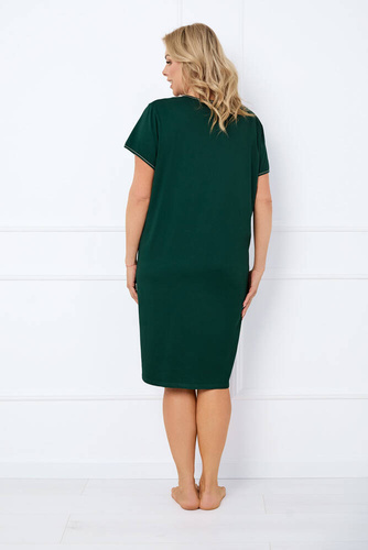 Florisa camisa manga corta mujer Moda Italiana - verde oscuro