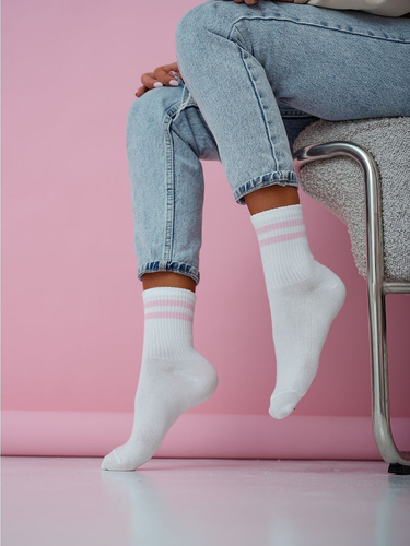 Calcetines mujer algodón Milena 0200-212 – canalé cómodos diario pink