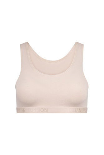 Sujetador Nikola Niña, tirante ancho Moda Italiana - azul empolvado