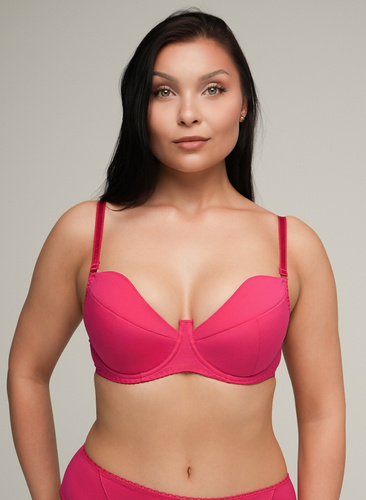 2204 Sujetador push-up Ava - fucsia, suave, glamuroso y femenino