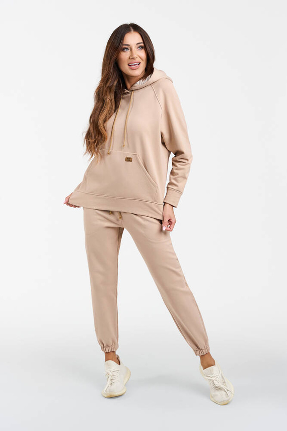 Viva Pantalones de chándal de moda para mujer - beige
