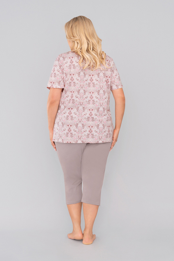 Kalmia Pijama de mujer manga corta, pantalón 3/4 italiano Fashion-print