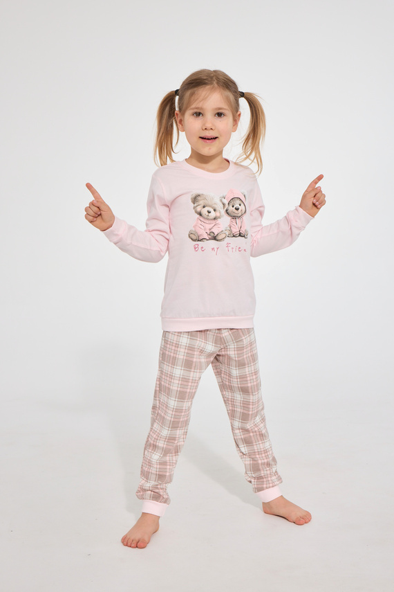 Pijama para niña Cornette 594/202 592/202 Be My Friend 100% algodón manga larga