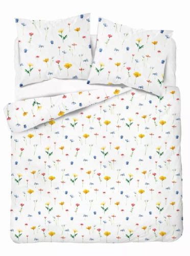 5486 A Detexpol Satin Stories ropa de cama blanca| 100% algodón, tejido satinado, cremallera, papel de regalo