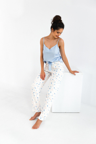 Pijama de mujer Edita Sensis - azul melange
