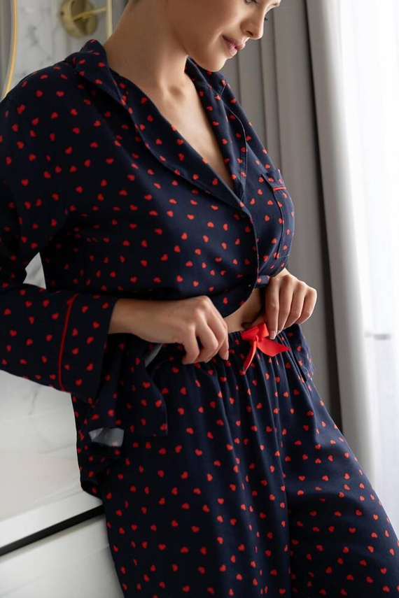 Sophia Pijama de mujer Sensis - azul marino