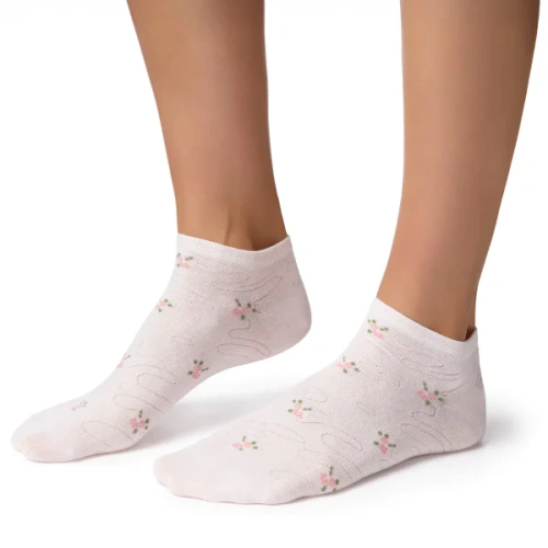 Stopki damskie Steven 114 Summer de algodón finas para sneakers rosa claro 170