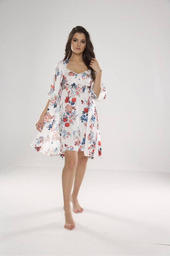 636 Camisa Lurdes Señoras De Lafense - crudo-rojo