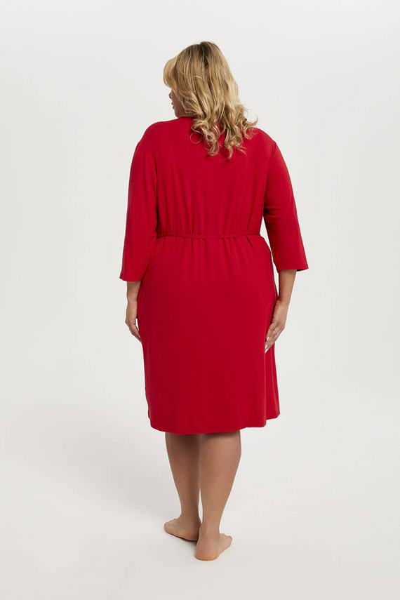 Song Albornoz de señora manga 3/4 Moda Italiana - rojo