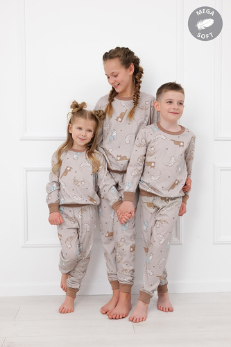 Italian Fashion Filka pijama infantil Mega Soft larga con gatos cálida