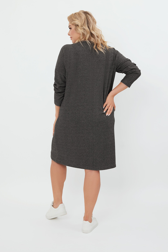 Avira túnica de manga larga para mujer Italian Fashion - dark melange