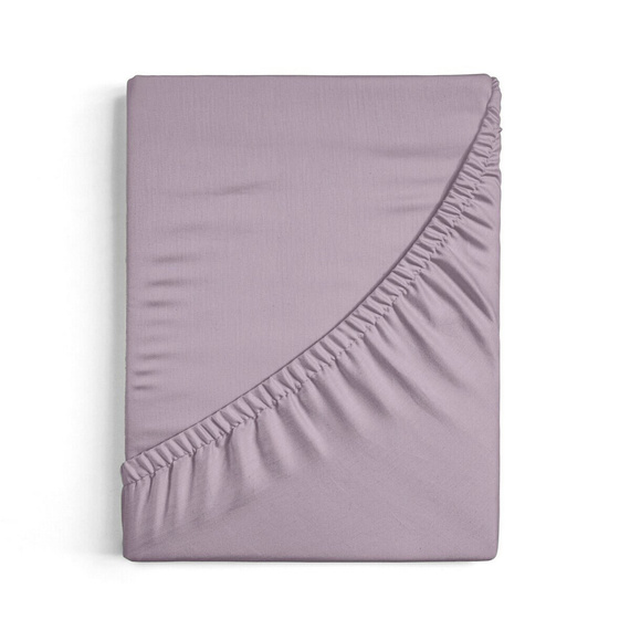 Sábana ajustable Jersey 4 Eurofirany con goma algodón elastano 190 g/m² rosa empolvado