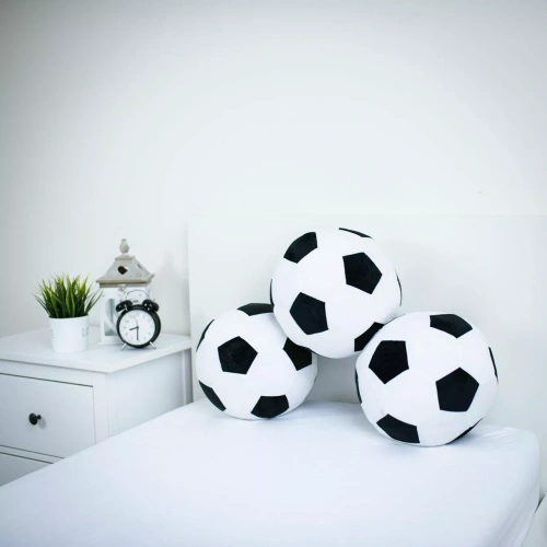 Cojín balón de fútbol 3D Jerry Fabrics 30 cm suave futbolístico JF24