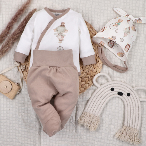 ABN-5591 Pantuflas para bebé Circus Nini - 100% algodón orgánico, suaves y antialérgicas