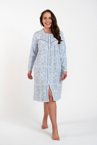 Camisón desabrochado Talita Moda Italiana - estampado azul