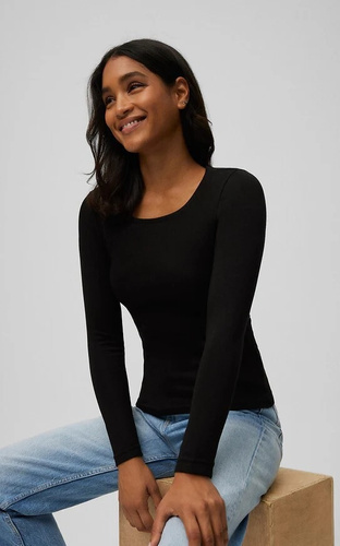 Camiseta térmica señora Ysabel Mora 70017 negro- suave, transpirable, hipoalergénica, manga larga
