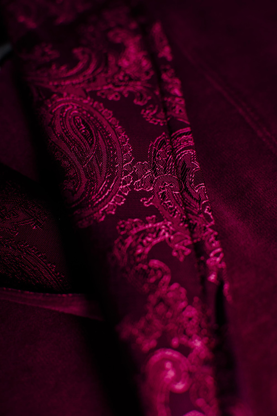 866 Noble Albornoz de terciopelo para hombre De Lafense - corto, elegante, algodón - burdeos