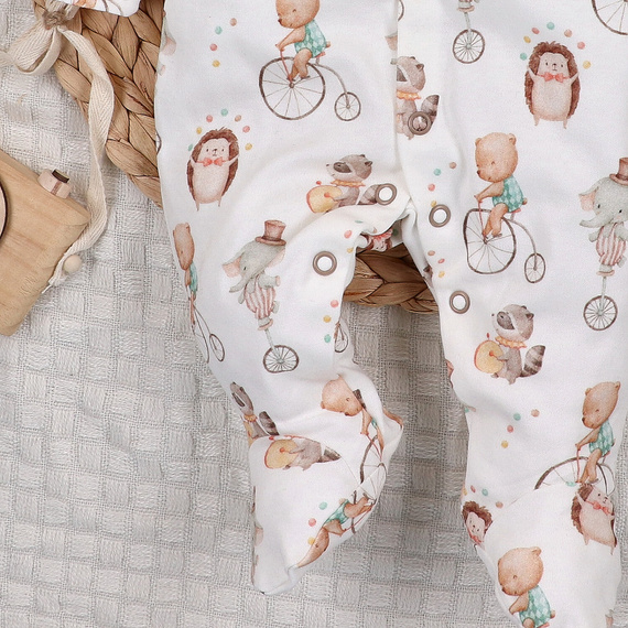 ABN-5585 Circus Baby Pajac Nini - 100% algodón orgánico, antialérgico, producción polaca