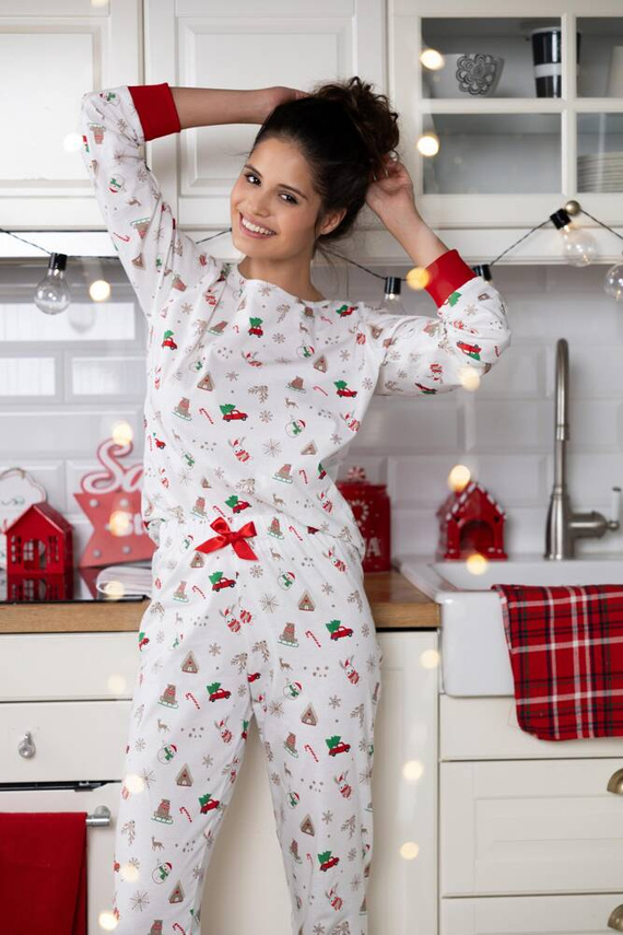 Pijama para mujer Samantha Sensis -ecru