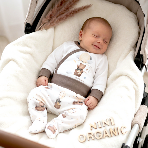 Body Nini Balloon Friends 100% algodón orgánico, fabricado en Polonia