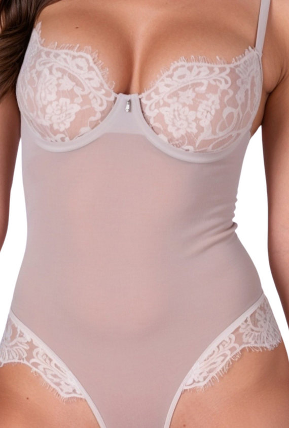 Zovel Body Gris claro Gris pasión - body elegante para mujer