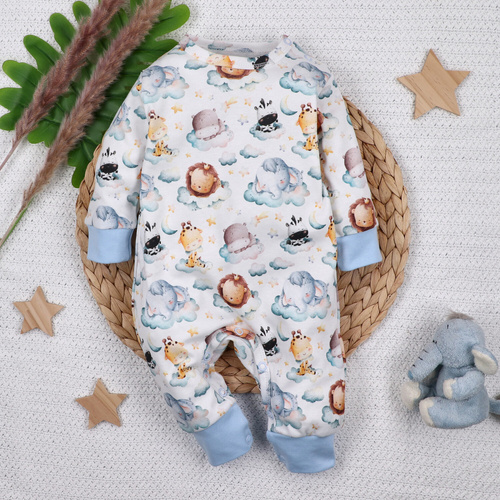 ABN-5609 Pijama para bebé Little Dreamers Nini de algodón orgánico - 100% de seguridad, cierres sin níquel, producción polaca