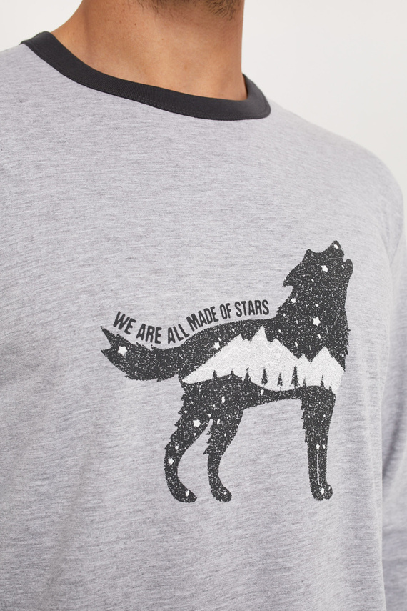 Tikal Hombre de manga larga, pantalón largo Moda Italiana - melange/grafito