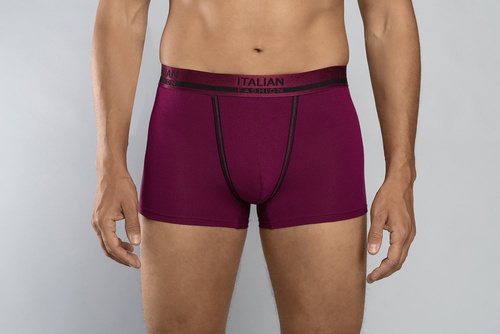 Calzoncillos bóxer de hombre Umberto Moda Italiana - vino