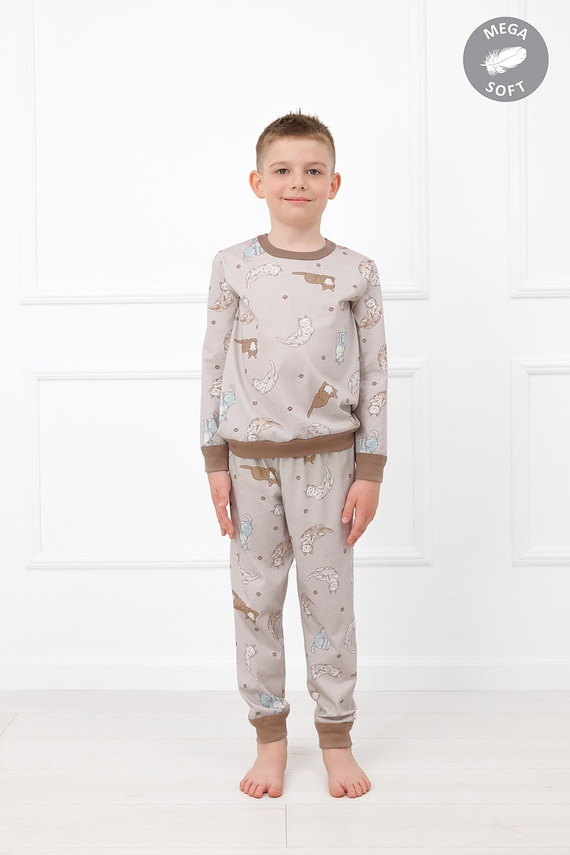 Italian Fashion Filka pijama infantil Mega Soft larga con gatos cálida