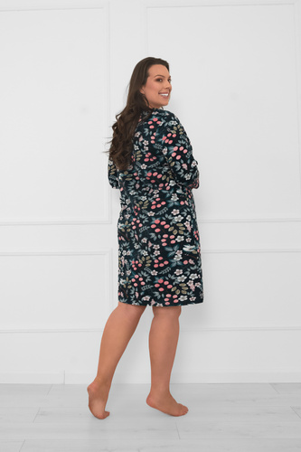 Camisón de manga 3/4 Lucja - estampado floral Moda Italiana