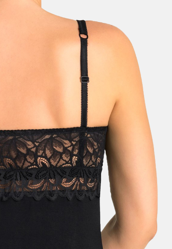 Camisón Teyli 2813 Plus de viscosa para busto grande con encaje