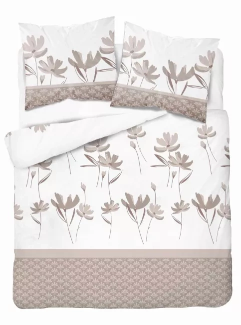 5489 B Detexpol Satin Stories Ropa de cama beige| 100% algodón, tejido de raso, cremallera, envoltorio de regalo