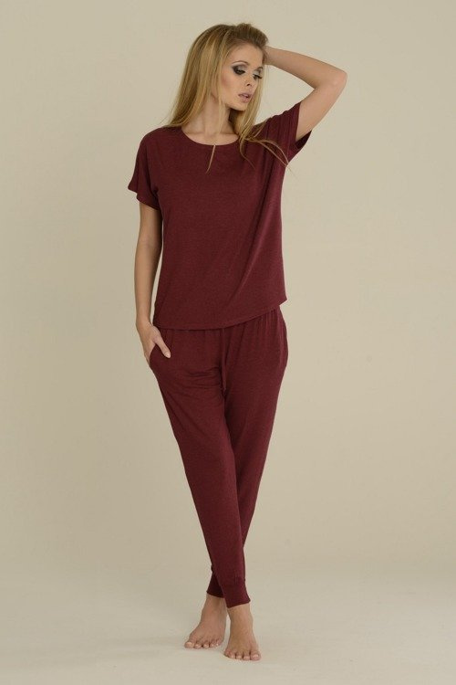 524 Paula Pijama de mujer De Lafense - granate