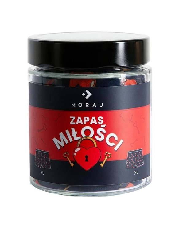 Calzoncillos bóxer Moraj MBX600-366 'Love Stock' para hombre - Algodón de primera calidad, Azul marino, Regalo en tarro de cristal