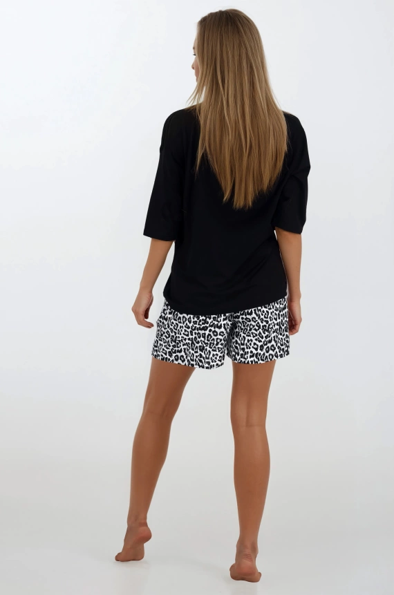 Pijama Wild & Beautiful Mujer Momenti Per Me - viscosa, manga 3/4, short