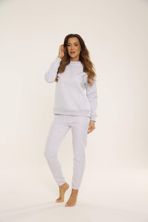 812 Chaqueta de chándal índigo para mujer - light melange