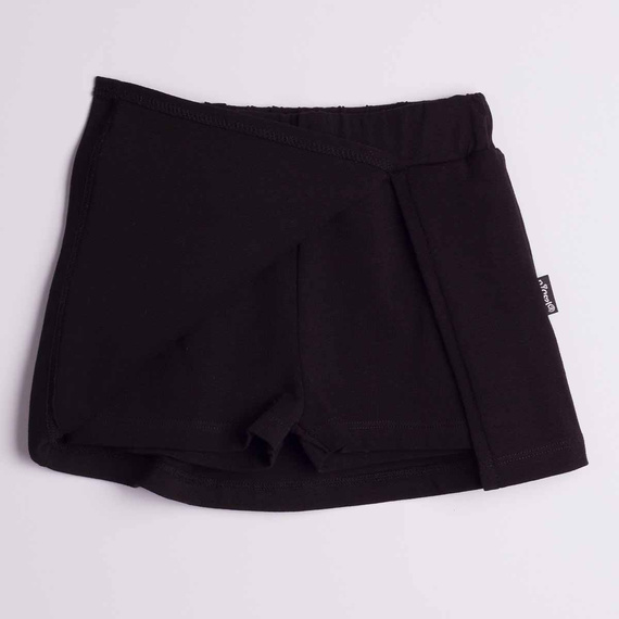 163872 Nicol Falda-Pantalón para niña de algodón negro para verano