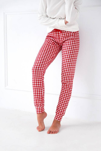 Pijama Sensis Perfect Ladies - crema y rojo