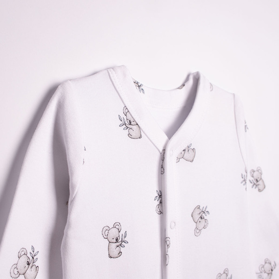Pijama para bebé 223033 Figo Nicol Koala 100% algodón blanco