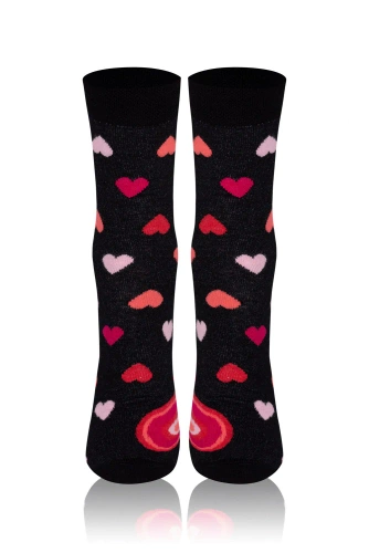 M30D Serce Calcetines largos para hombre Italian Fashion - negro