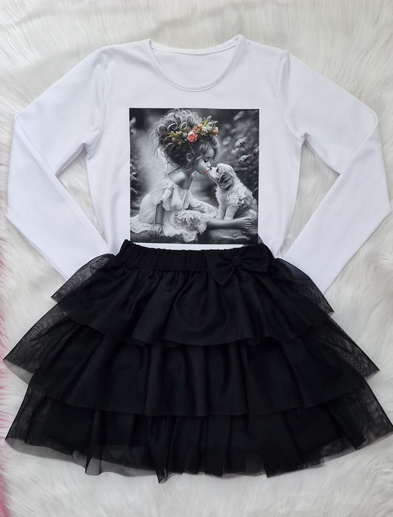 Kiss Baby blusa Bambarillo blanco-jersey | Comodidad y estilo