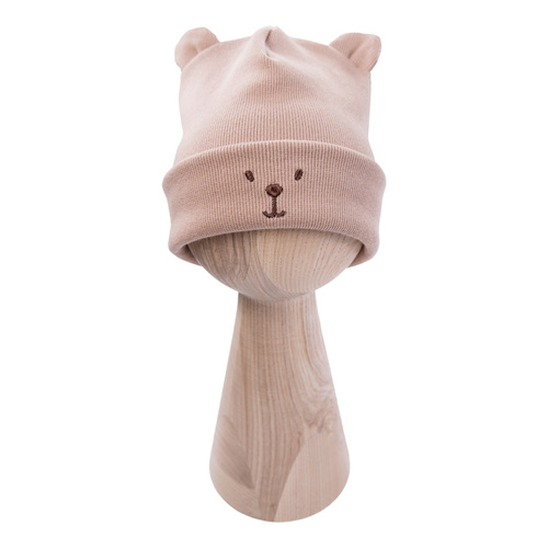 Beary Cool Gorra infantil Eevi - beige, algodón, con orejas