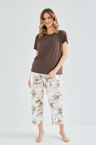 Pijama mujer Taro Apolonia 3606 viscosa algodón pantalón 7/8 cómodo