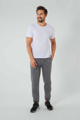 Leader Pantalones largos de chándal para hombre Italian Fashion - medium melange