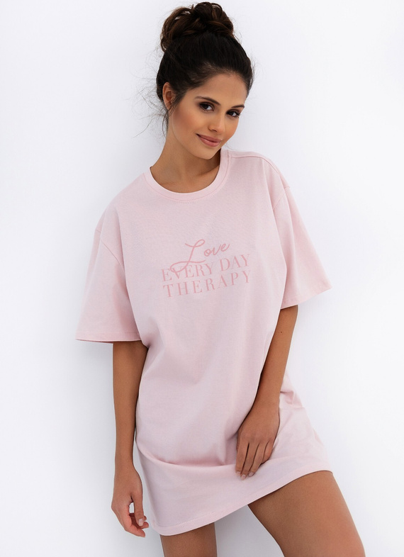 Camisón Annabelle Sensis - Algodón, rosa, con inscripción | Comodidad y estilo