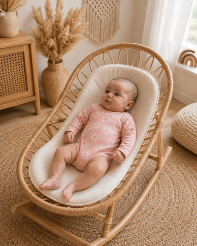 Body para bebé Mamatti BD16326 rosa de algodón para niña