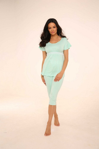 448 Julie Pijama 3/4 mujer - menta